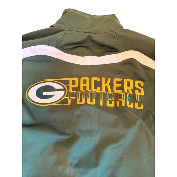 NFL Green Bay Packers Youth Team Apparel Jacket Green/Gold Size L (14/16) Full Z - Picture 2 of 14